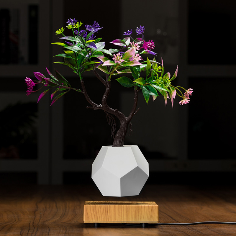 NUOVO vaso da fiori bonsai galleggiante in legno levitante magnetico PA-0708